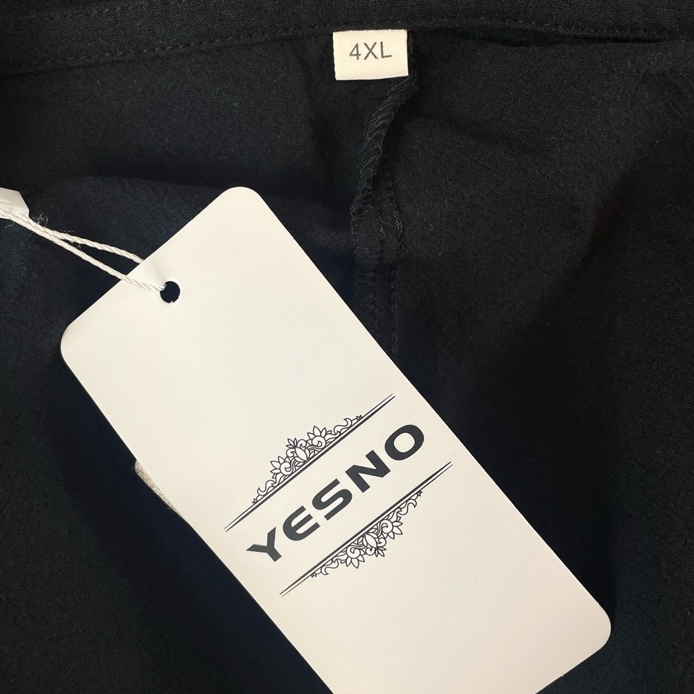 (NWT) YESNO • Chic Black Sleeveless Square-Neck Wide Leg Jumpsuit, 4XL - Picture 15 of 16